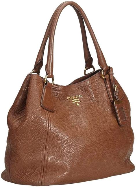 brown older prada purse|prada brown leather tote bag.